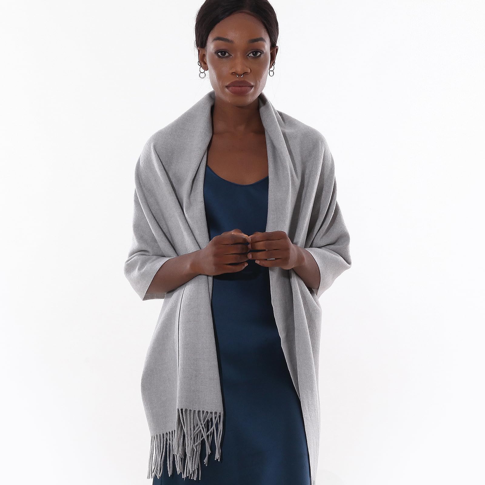 Sciarpa Pashmina Donna Invernale Scialle Sciarpe Elegante Cerimonia Grande Stole Foulard Scialle da Abito Sera