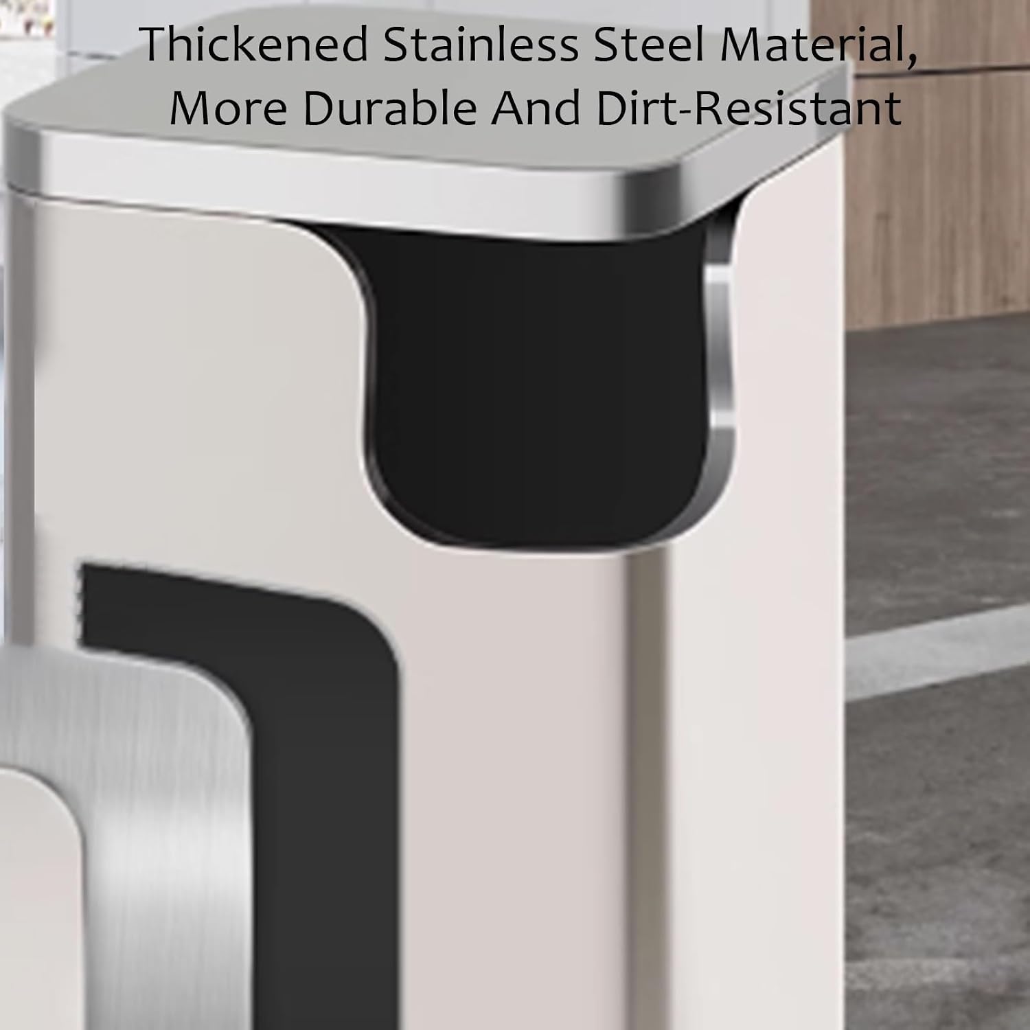 Stainless Steel Removable Trash Can & Ashtray - Outdoor Freestanding Design, Easy to Clean, Perfect for Parks, Lobbies, Streets - Durable & Weather-Resistant