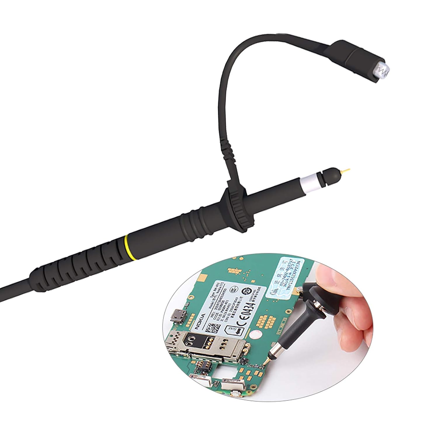 Super Big Clearance! Goupchn P6500 Oscilloscope Passive Probe Clip 500MHz 10X High Precision with Adjust Tool Accessory Kit