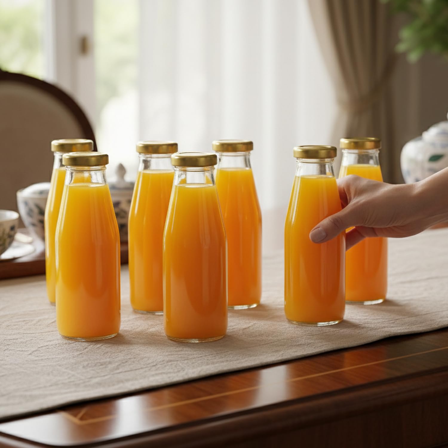 Espirito Rebelde Lot de 20 Bouteilles en Verre Vides de 500 ml avec Couvercle | Bouteilles en Verre pour Jus, Lait, Barbecue, Sauces | Idéales pour Pique-niques, Mariages et Fêtes