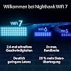 NETGEAR Nighthawk Tri-band WiFi 7 Router (RS700S) - Security Features BE19000 WiFi Speed (up to 19 Gbps) - 10-Gig Internet Connection - Up to 275 m2 200 Devices - 1 Year Armor Included