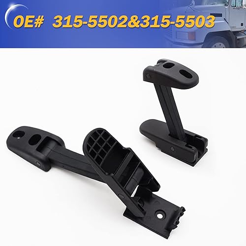 Vista 10 de Kit de pestillo de capó resistente para Kenworth T170, T270, T330, T370, T660 / Peterbilt 325, 335, 337, 340, 348, 384, 386, 567, 569, 579 / Mack