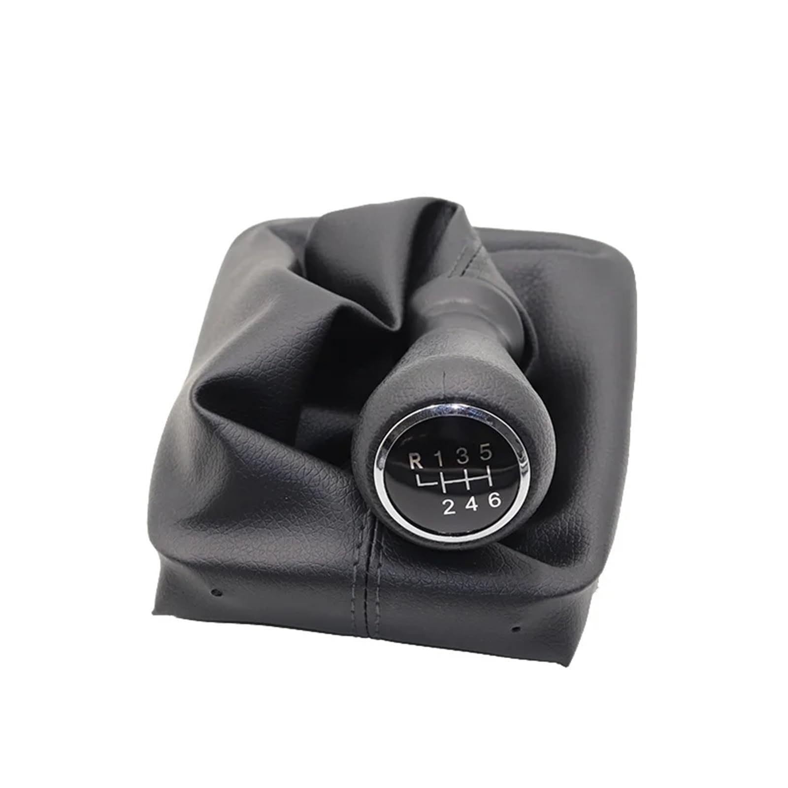 HSUKIHO Car Shift Knob Cover for Peugeot 206 406 Car Shift Gear Knob Lever Gaitor Boot Cover(6 Speed Black Set)