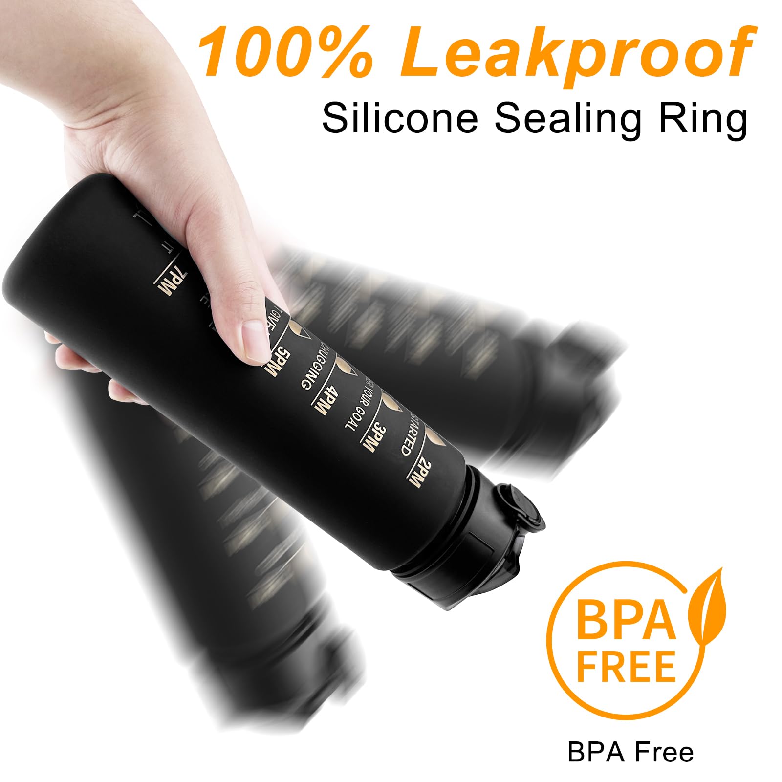 Gourde Graduée Gourde Sport 2L Motivante - Marqueurs Temps