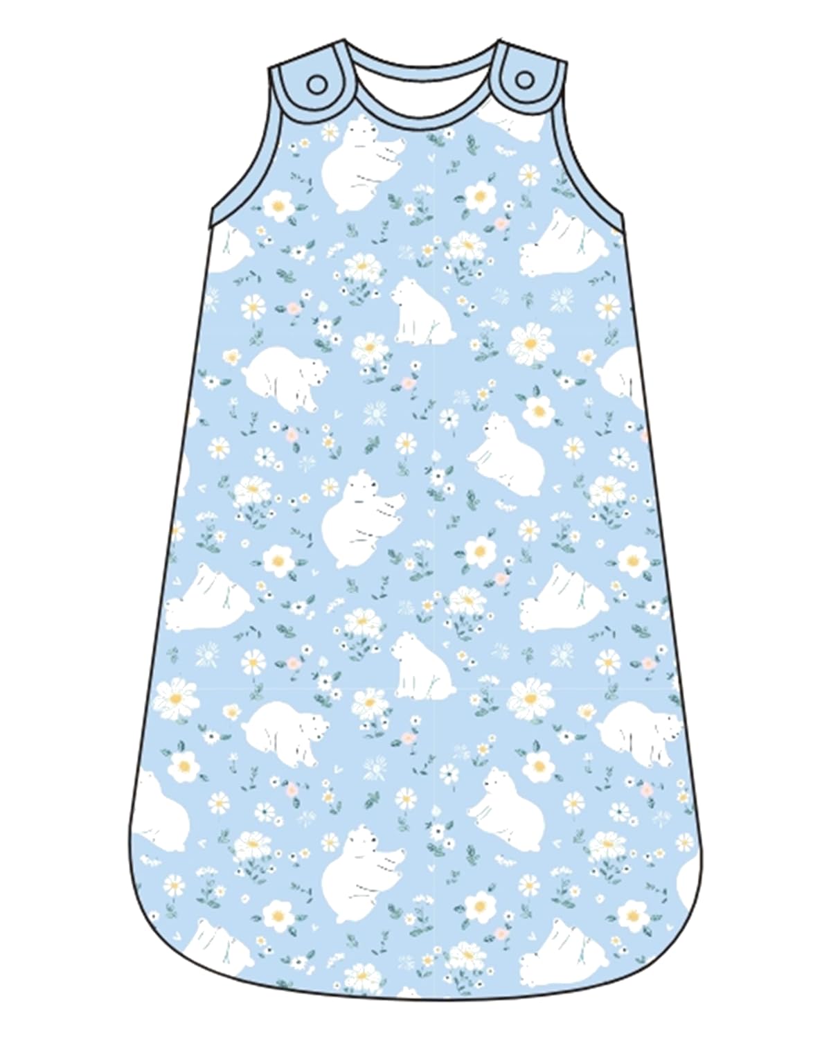 WYTbaby Baby Sleeping Bag 2.5 Tog 100% Cotton Newborn Sleep Sack Winter Sleeping Bag for Boys and Girls 6-12 Months