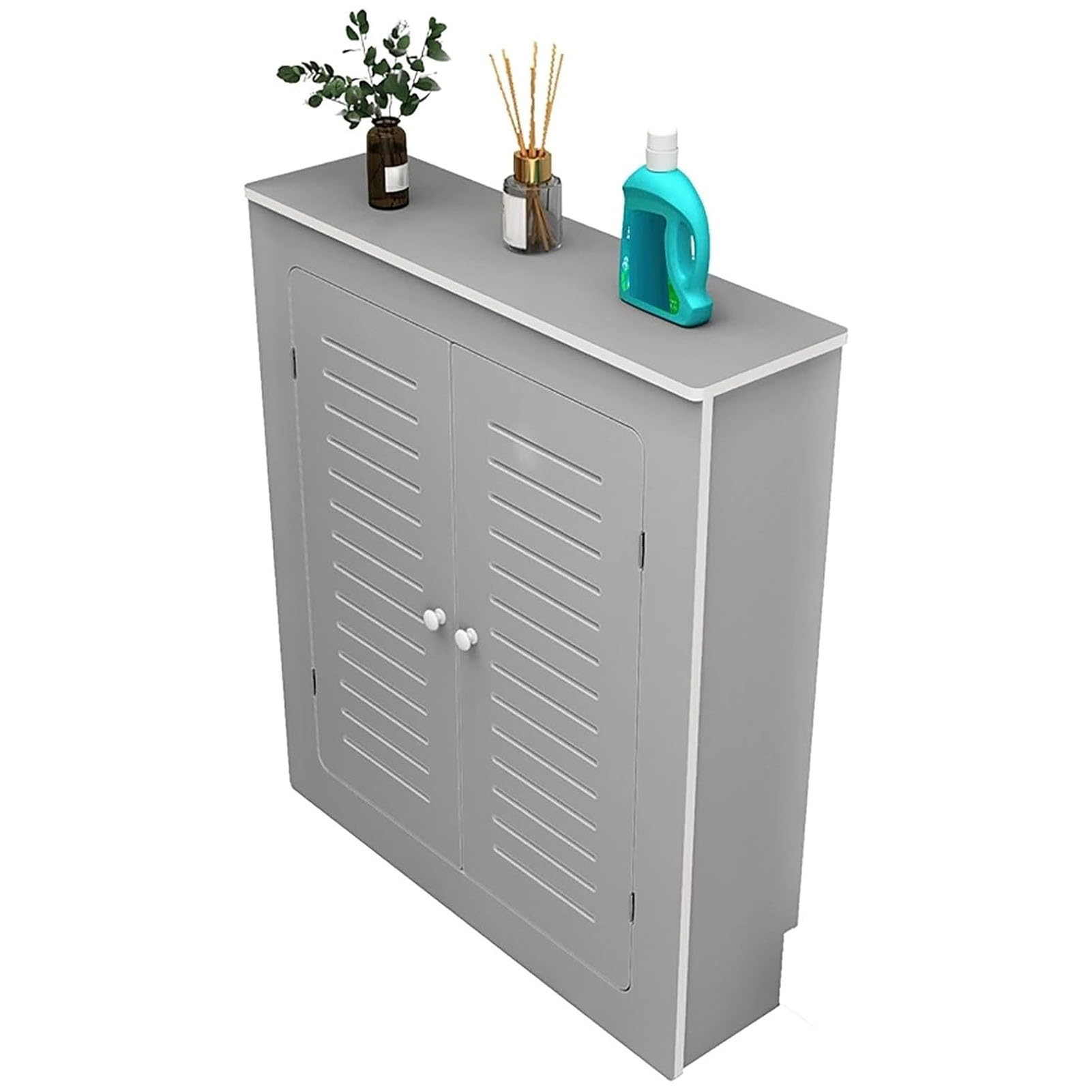 Cubierta de radiador con almacenamiento y puertas, armario calefactor transpirable para el hogar y la sala de estar