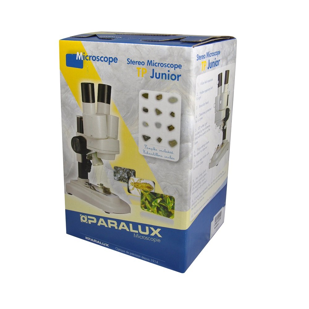 Paralux microscopio TP Junior Lupa LED + minerales Blanco