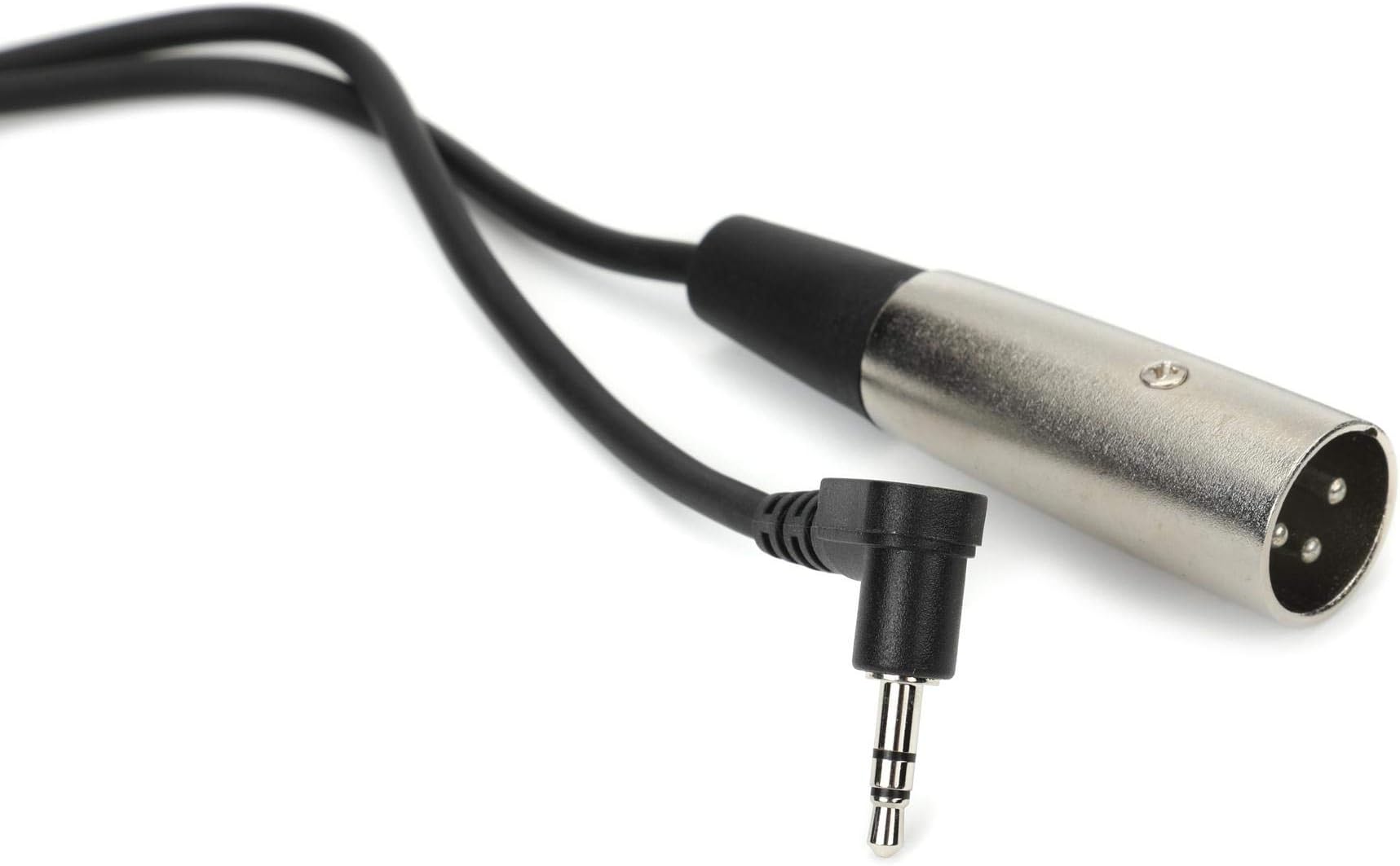 Hosa XVM-110 Meters 10 Feet Right-Angle 1/8 Inches TRS to XLR Male Cable