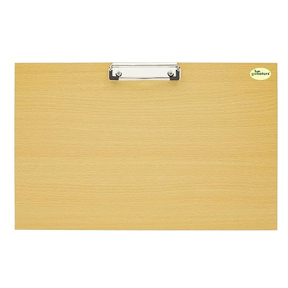 Gonaturs Large Landscape Clipboard, Wooden Lap Board for Drawing