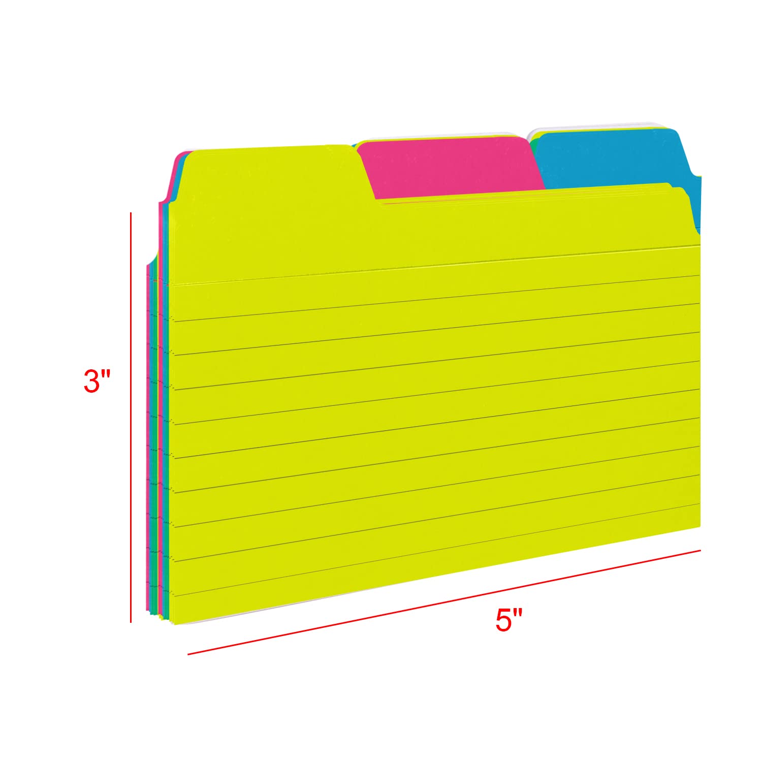 3x5 Tabbed Index Card