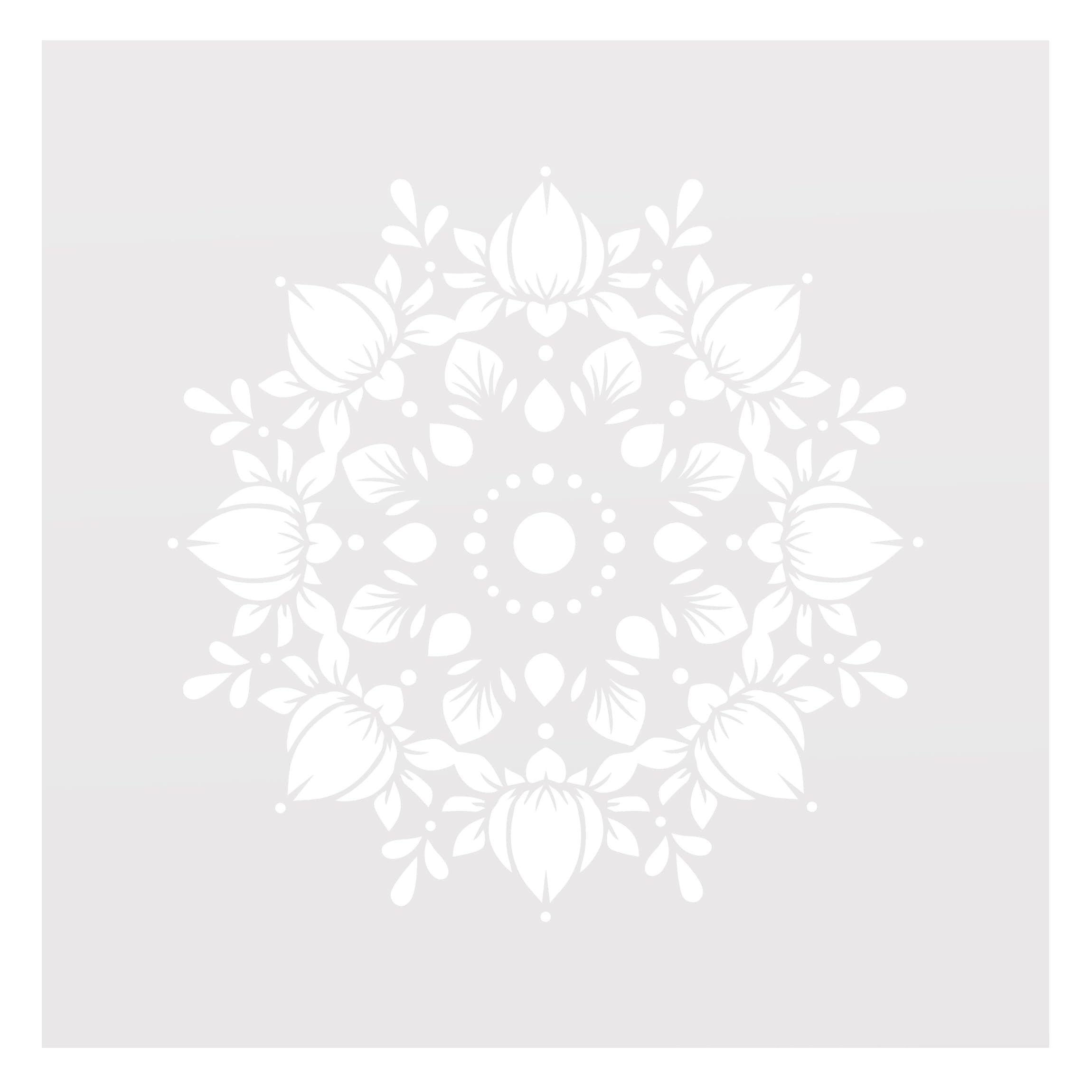 Fensterfolie statisch haftend Spirituell Sichtschutz Milchglas - Made in Germany - Mandala Orientalisch Blickdicht Scheibe Innen Schlafzimmer Wohnzimmer Küche Glas 1693 (60x60cm)