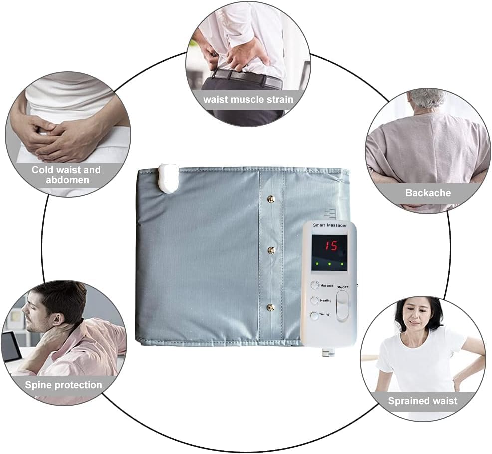 Miniatura 2 de Cinturón con compresión caliente y función de vibración de 360 círculo completo cinturón de calefacción eléctrico ayuda