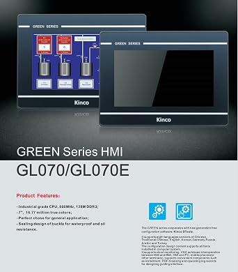 GL070E KINCO 7 TFT LCD HMI Touch Screen Panel Ethernet USB Replace MT4434TE