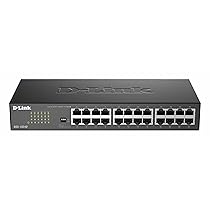 D-Link DGS-1024D Switch 24 Porte Gigabit, Nero, Antracite