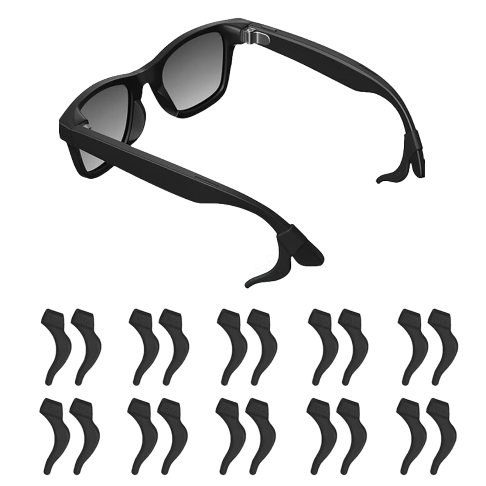 Photo 1 of 10 Pairs Fit for Rayban Meta Gen2 Ear Hooks,Fit for Ray-Ban Meta Gen1 Eyeglass Ear Grip Holder,Compatible with Ray-BanMeta Wayfarer/Skyler/Headliner(Gen1/2),Silicone Smart Eyeglasses Retainers.