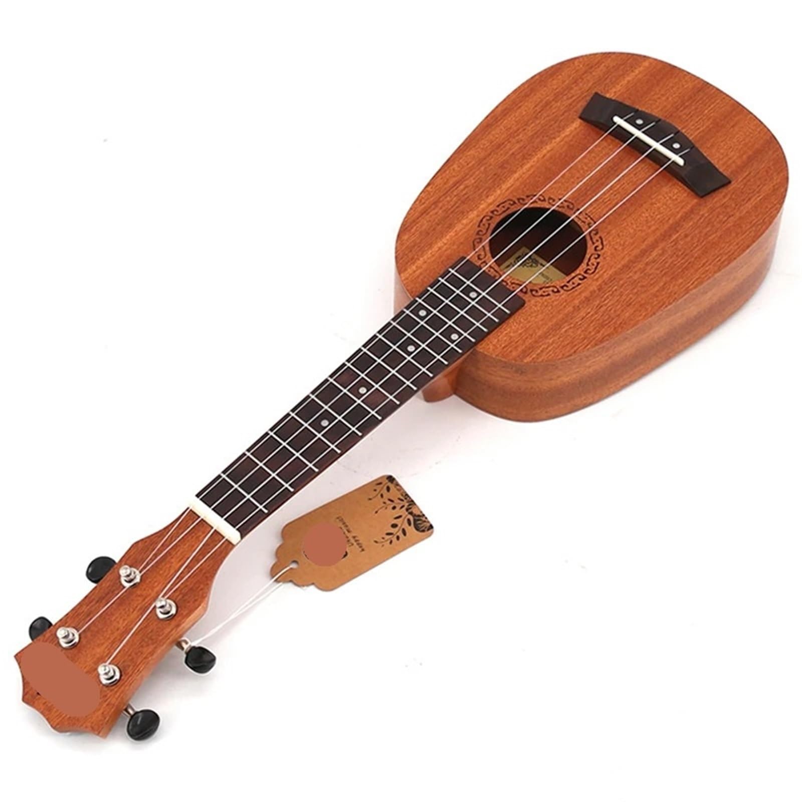 Ukulele Ukulele Piccolo da 21 Pollici a Forma di Ananas Ukulele Soprano a 4 Corde con Tastiera in Palissandro Strumento Musicale