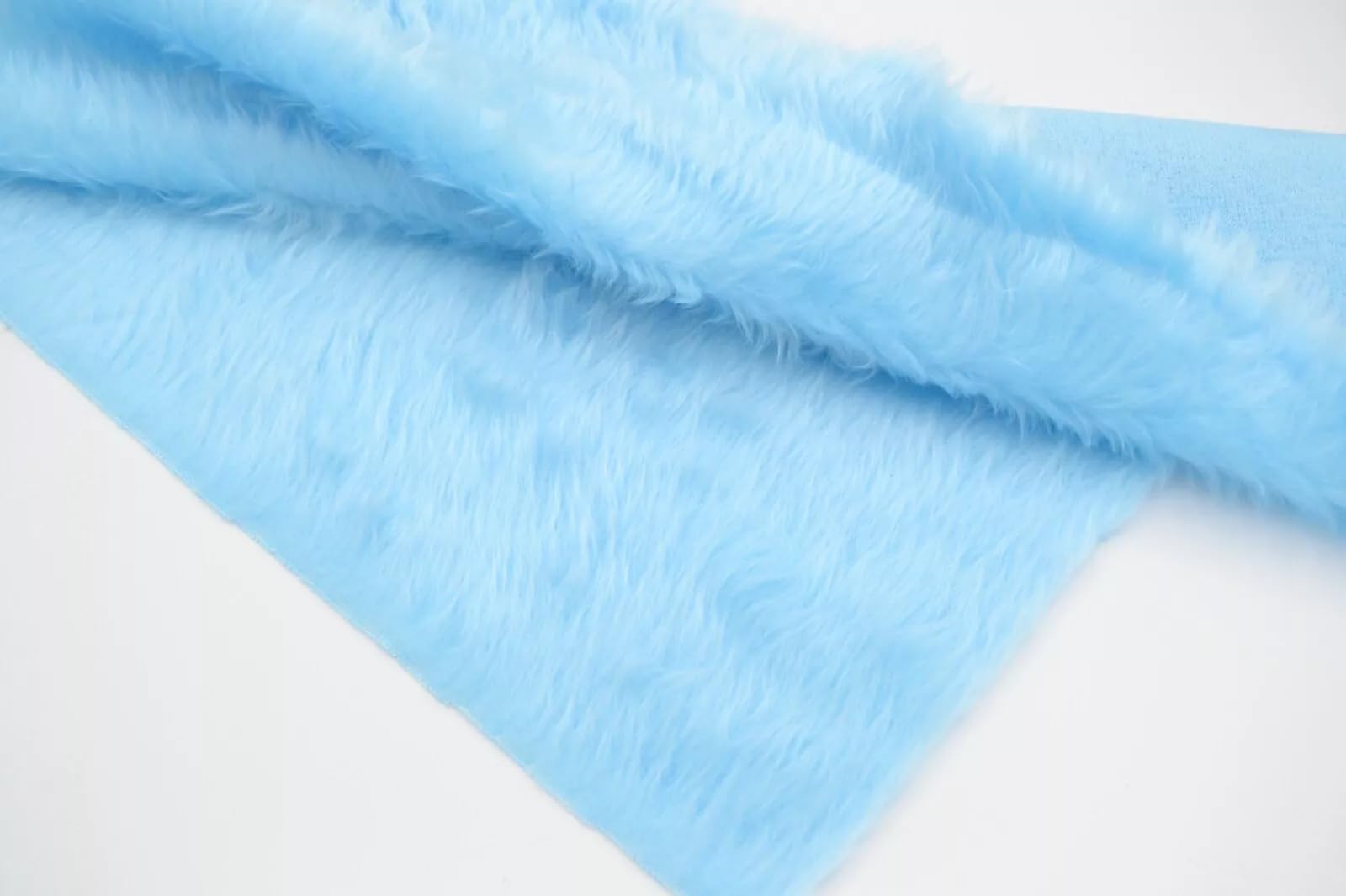 celloexpress Baby Blue Fun Fur - 15mm Pile Teddy Bear & Soft Toy Making Faux Animal Fabric (1/4m - 50cm x 75cm)