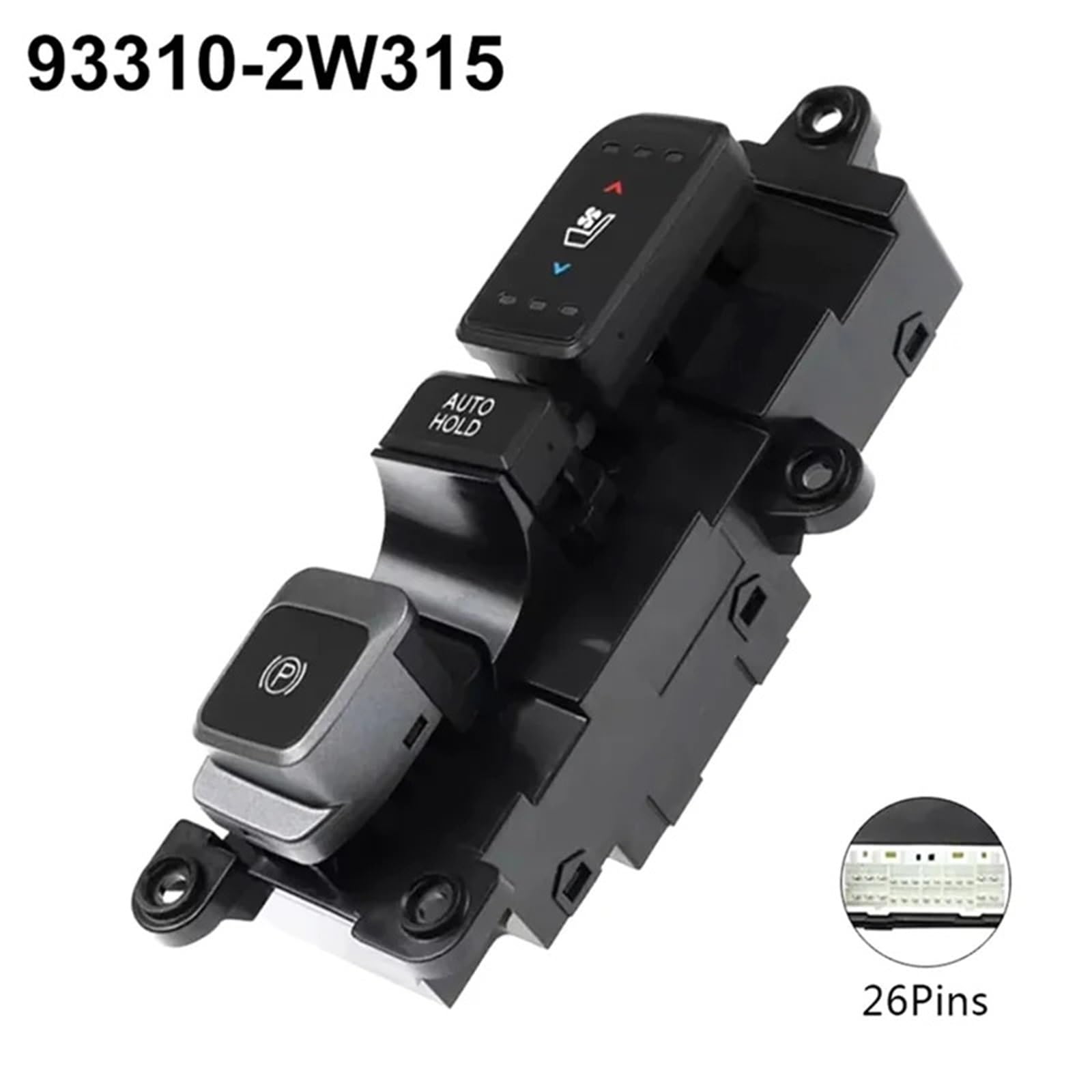 L14A-93310-2W315 Interruptor de Freno de Mano electrónico Freno de estacionamiento Interruptor de calefacción de Asientos Ventana para Hyundai Santa Fe Freno de Mano electrónico para automóvil