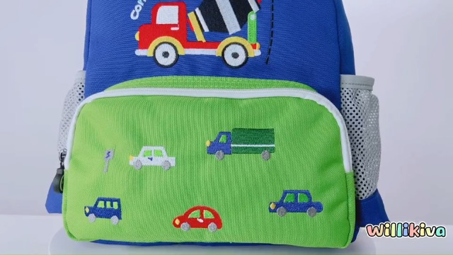 Willikiva Cute Zoo 3D Kids Backpack For Toddlers & Children - Blue Hoist Design - View #2