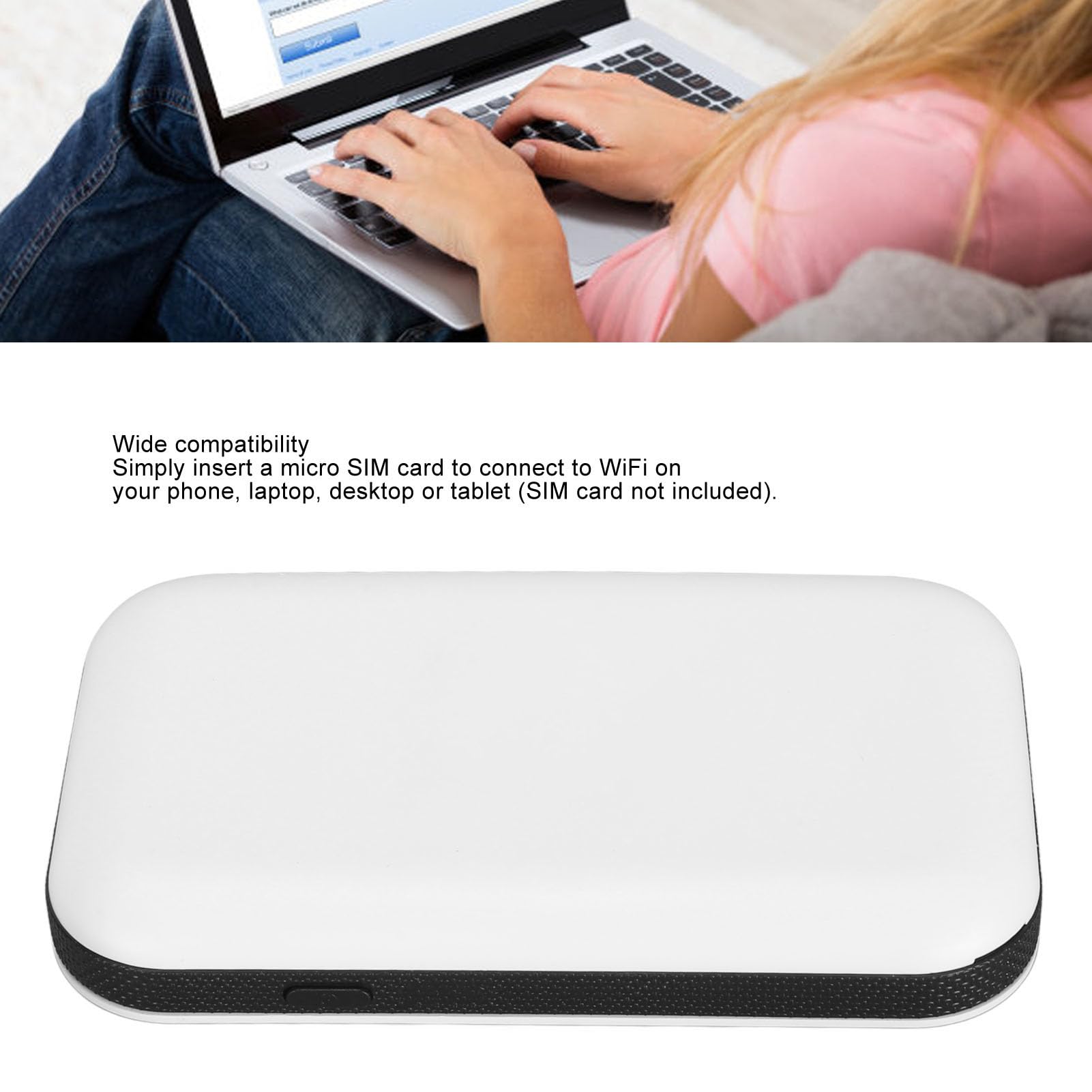 Router Wi-Fi 4G, Dwuzakresowy Mobilny Hotspot LTE 150 Mb/s, Obsługa Systemówi, z 10 Użytkownikami do Podróży Samochodem w Celach Biznesowych na świeżym Powietrzu