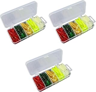 INOOMP 100 Pcs Fishing Baits Bass Lures Fishing Lures for Bass Fishing Bass Fishing Lures Artificial Lures Bionic Fixture 7c Fishing Lures