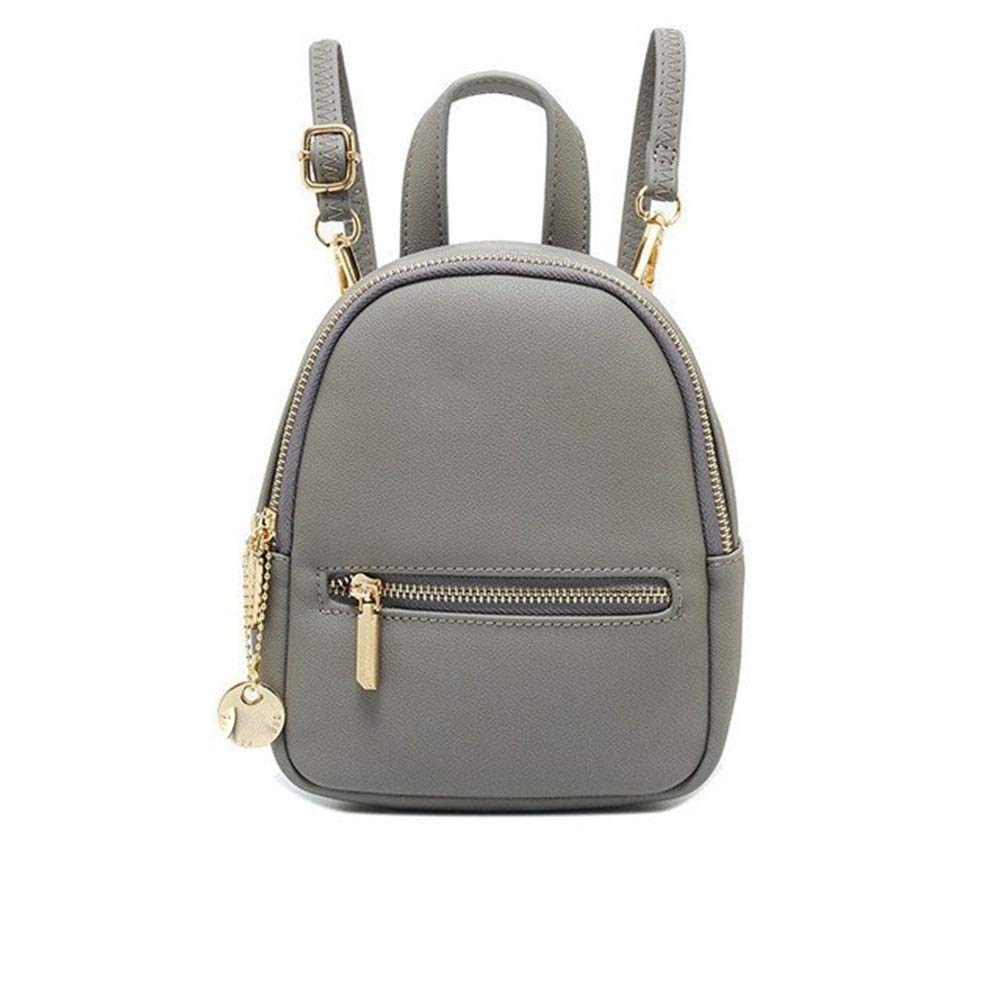 Petit sac à dos en cuir doux d'exception pour femme gris XL