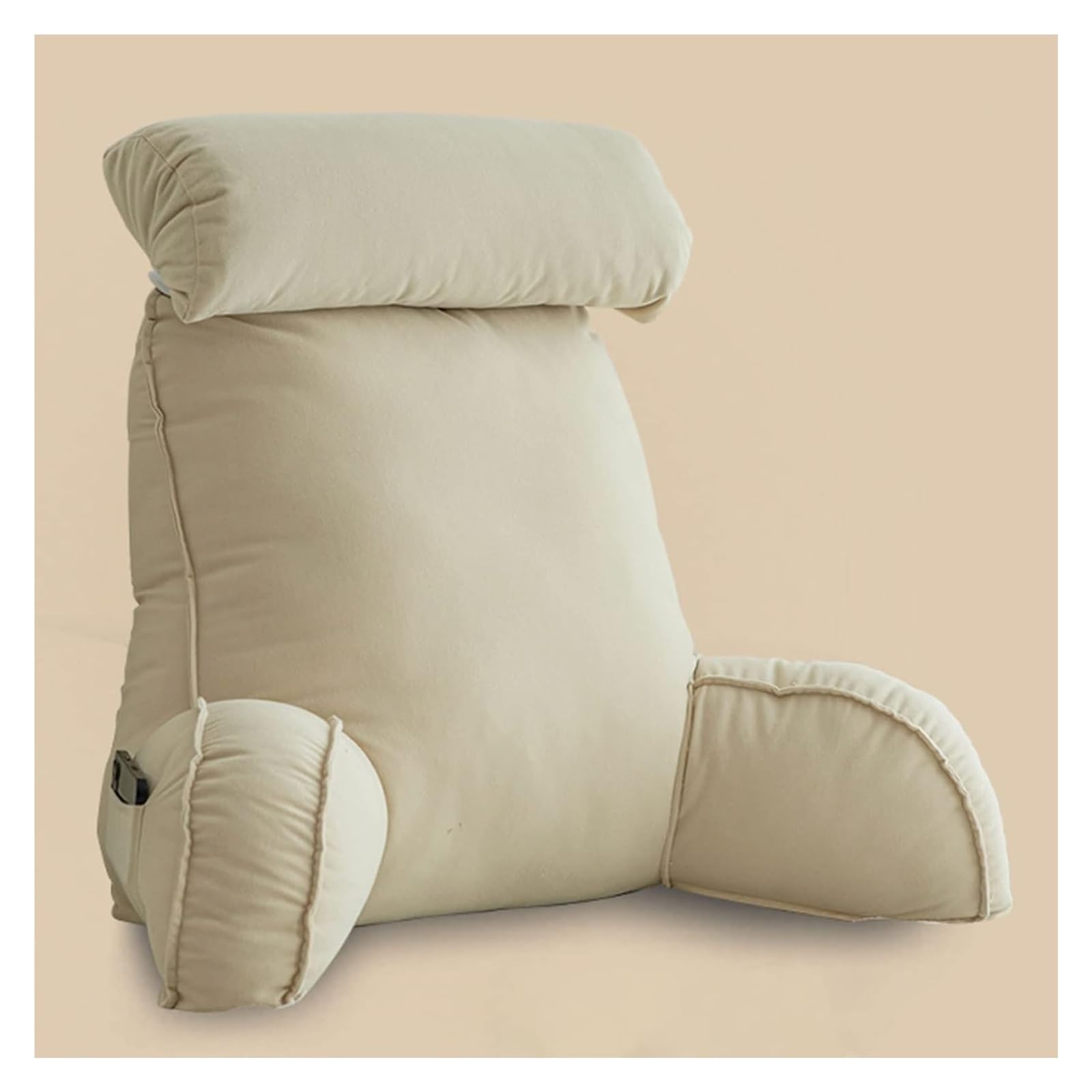 Iulgfsc Champagne Reading Pillow， Reading Pillows,Back Lumbar Support Cushion,Headboard Pillow