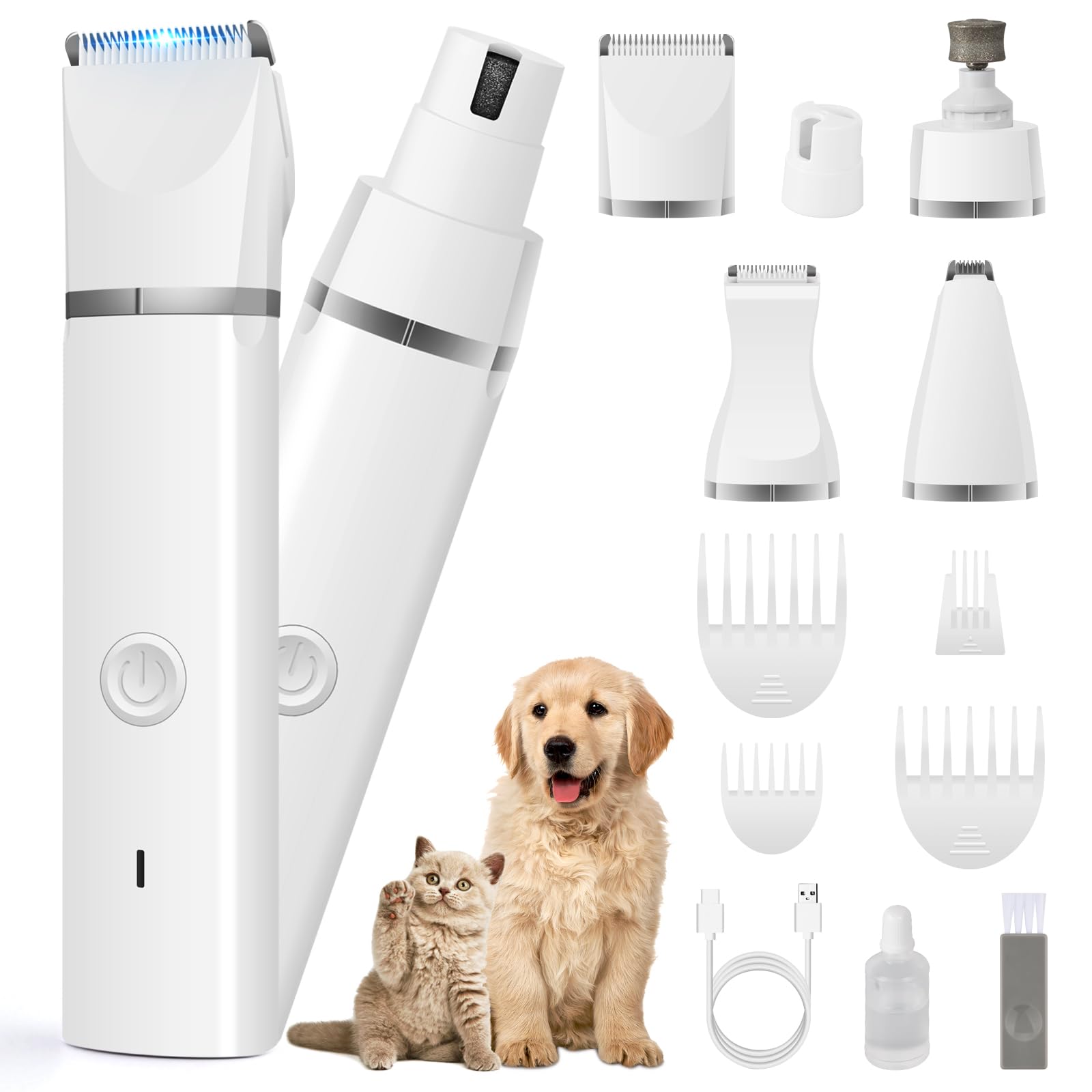 Photo 1 of Veeconn Dog Clippers Grooming Kit Hair Clipper-Low Noise Paw Trimmer- Rechargeable - Cordless Quiet Nail Grinder Shaver for Cats and Other Pets1081455849
LPNPMGN2916956