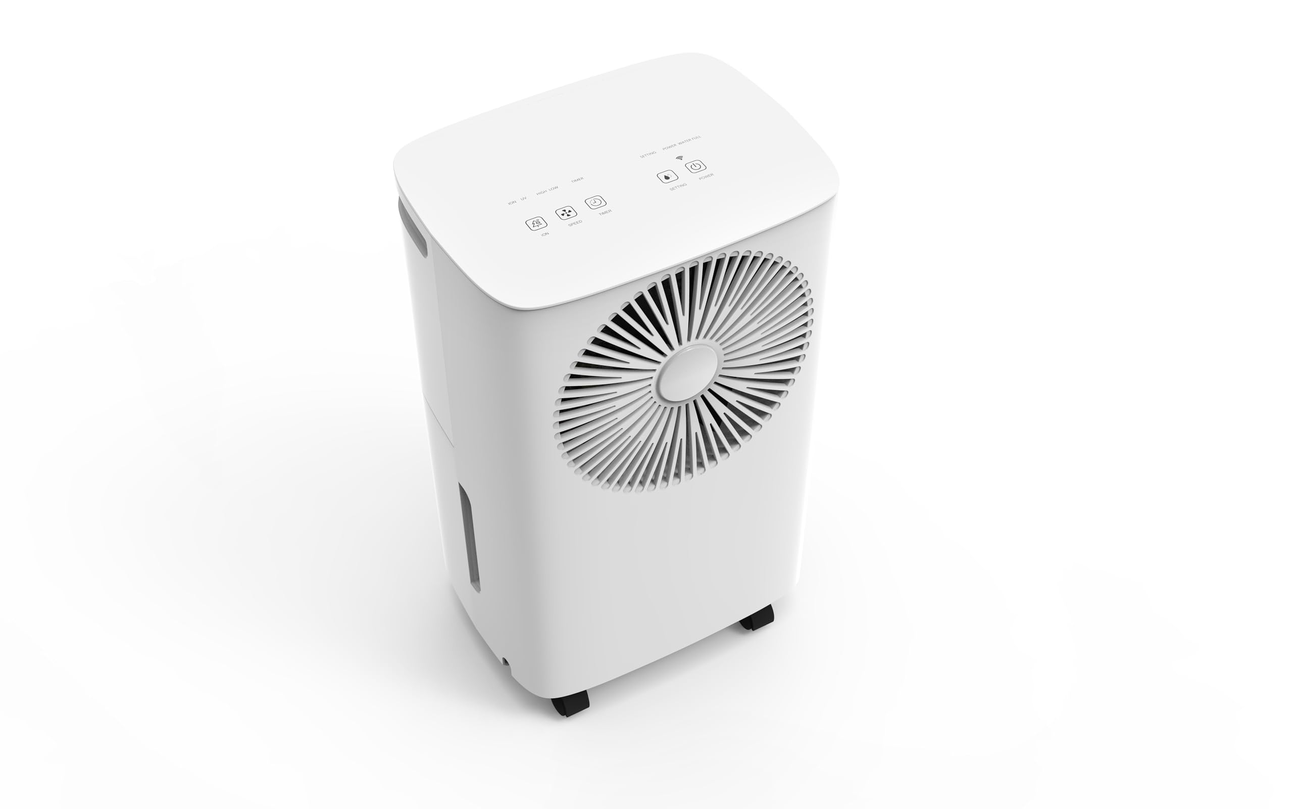 Toyotomi TD-C2410 Deumidificatore 10L/24h con Wi-Fi, Timer, Touch Panel, Ultra Silenzioso <40 dB, Serbatoio 2L, per ambienti fino 25 m², Bianco