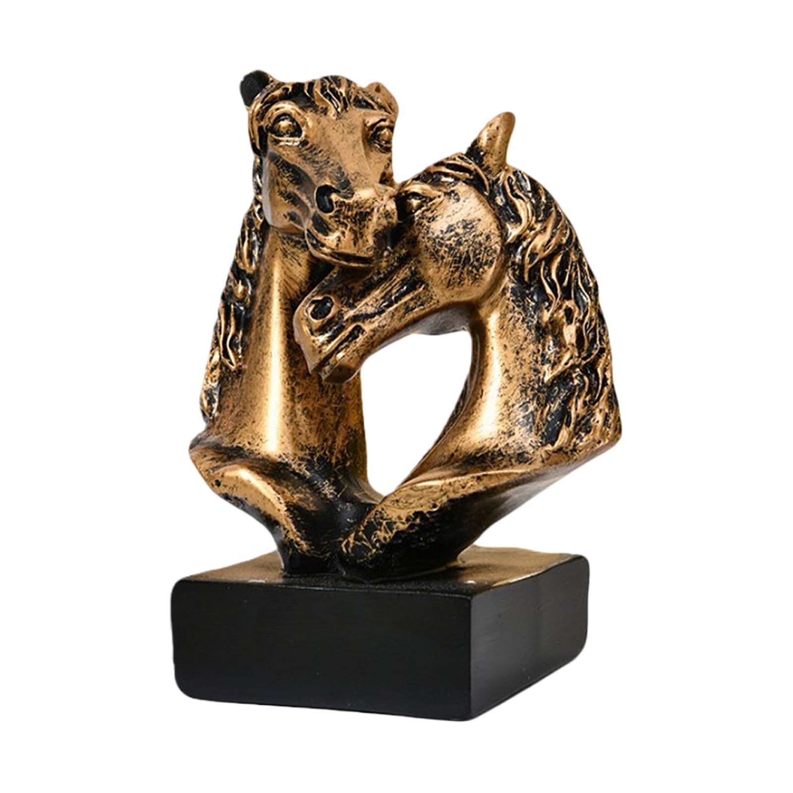 JTQYFI Modern Horse Sculpture Abstract Art Figurine for Home Bookshelf Decor Animal Sculptures Home Decors