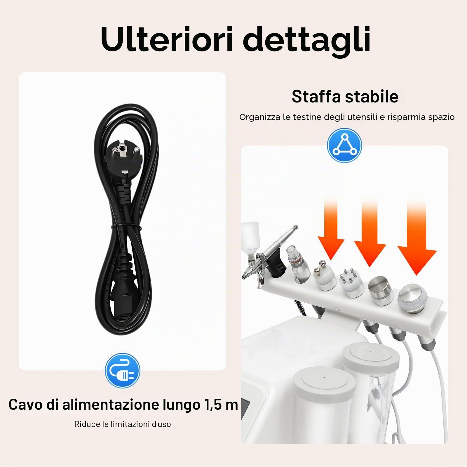 Toning, macchina per la pulizia della pelle 7 in 1, macchina di bellezza, pulizia profonda, Beauty Face Care Machine, maschera LED per la cura del viso, multifunzione, per famiglie, centri di