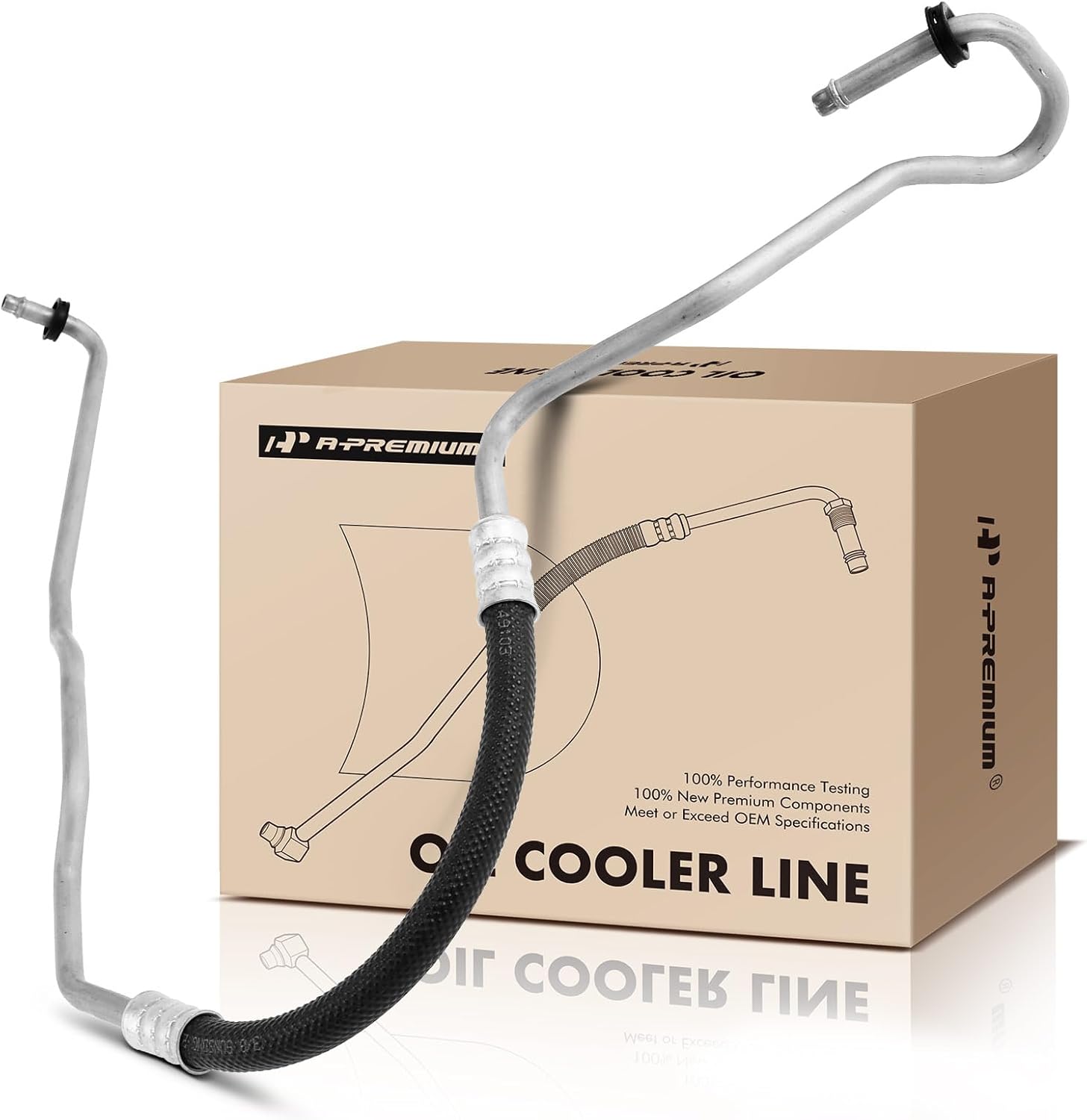 A-Premium Automatic Transmission Oil Cooler Line Hose Assembly Compatible with Chevrolet Venture Buick Rendezvous Pontiac Aztek Montana Oldsmobile