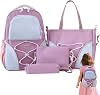 Backpack for School | Student Schoolbags | Backpack with Pencil Case Large Capacity for Girl College Textbooks Stationery Travel Shopping Short Trips Classroom Daily Teenagers