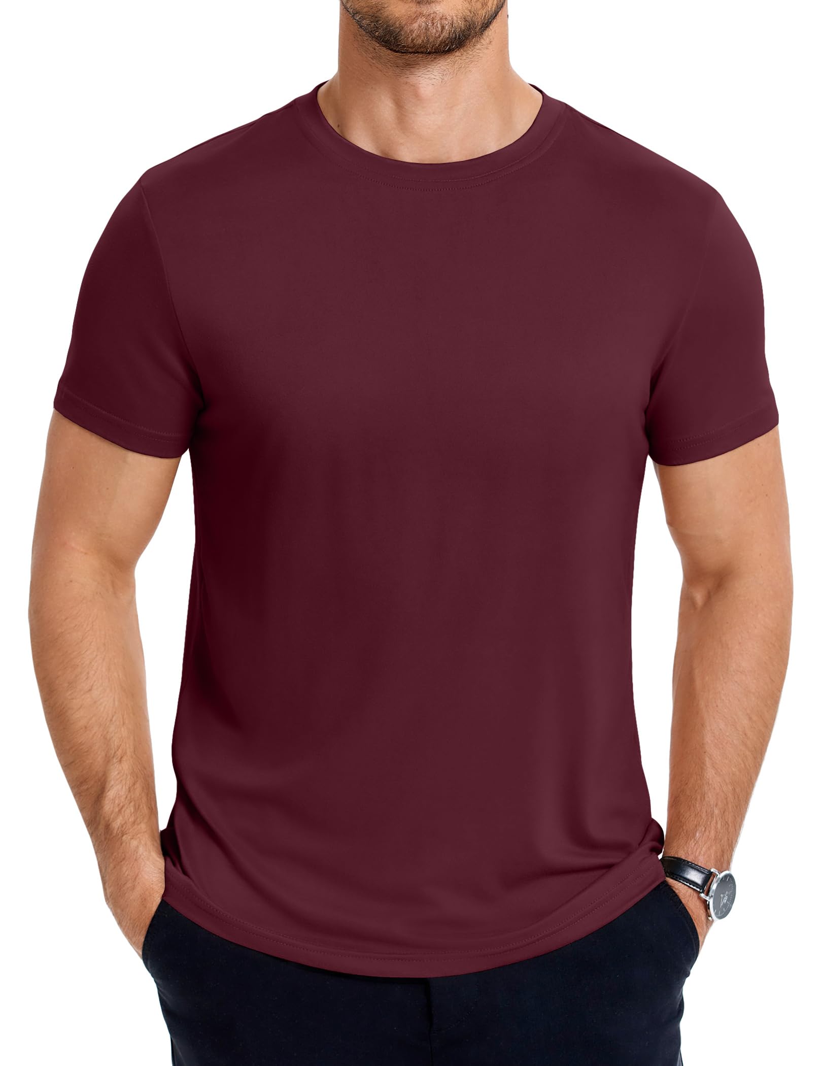 COOFANDY Men's Short Sleeve T-Shirts Crew Neck Casual Summer T Shirts 1-3 Pack Basic Tee Shirt