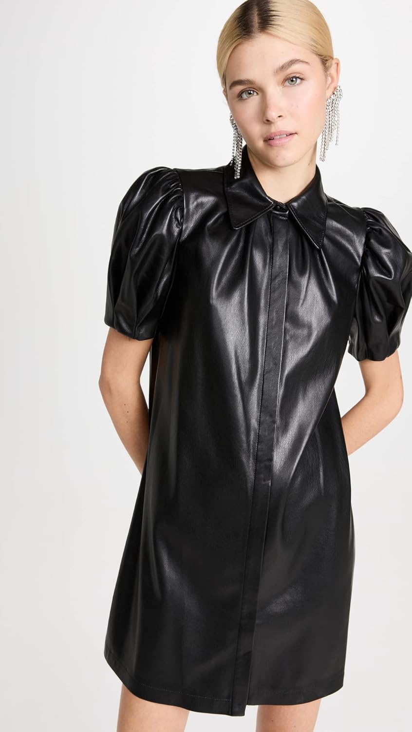 alice + olivia Women's Jem Vegan Leather Dress - Image 2