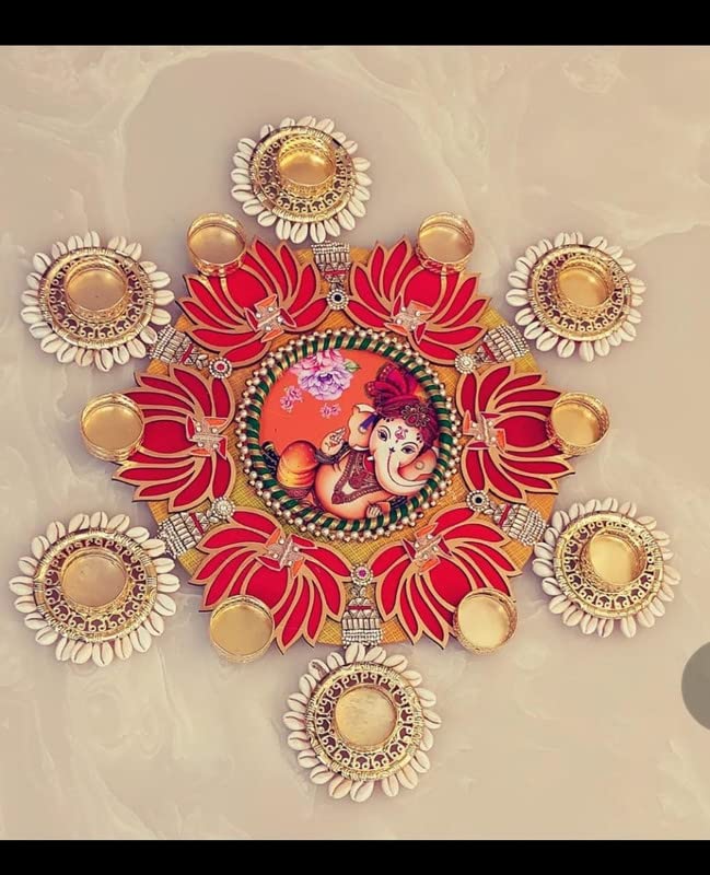 Buy Aabhaas Design Floor|Wall|Table Rangoli Decorative Showpiece ...