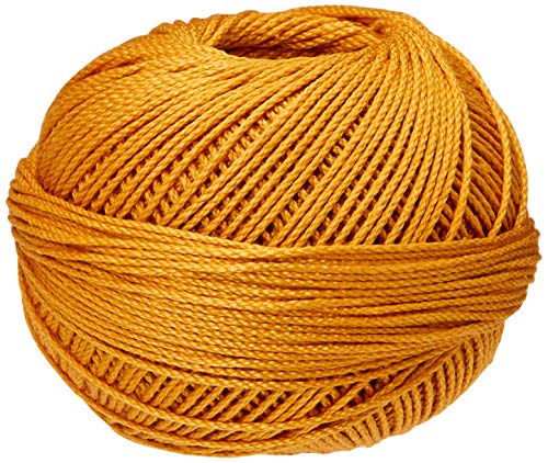 Handy Hands Lizbeth Egyptian Cotton Crochet, Tatting, Knitting Thread Size 3 (50 Grams 120 Yards) â€“ HH03611, Gold