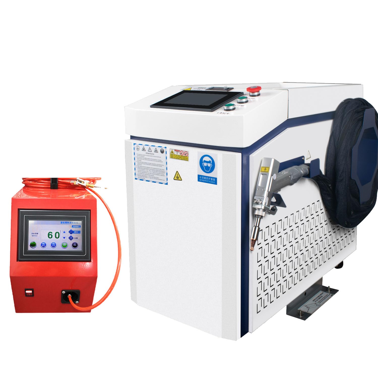 1500W Fiber Laser Welder Mchine 4 in 1 Fiber Laser Welding Cleaning Cutting Soldering Machine BWT Source Handheld Welder Machine with Auto Wire Feeder for All Metal Industrial