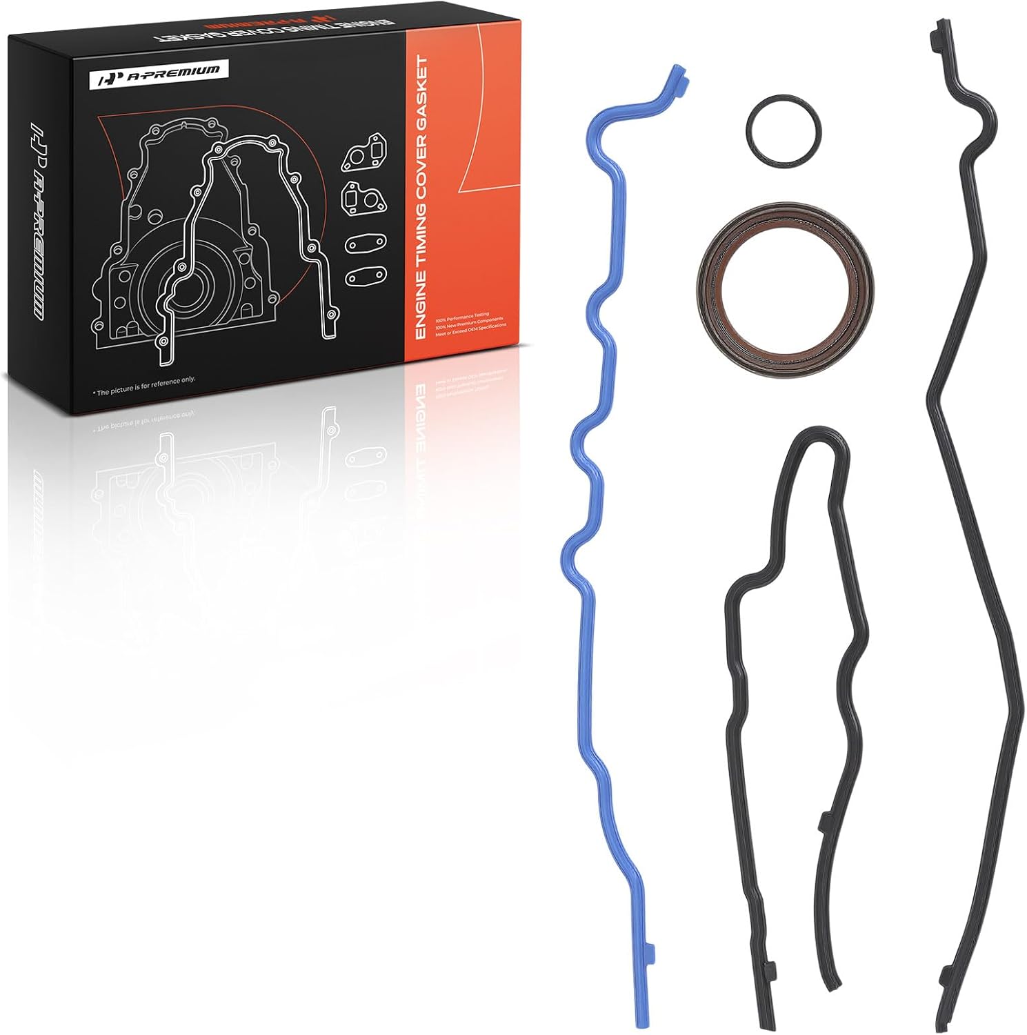 A-Premium Engine Timing Cover Gasket Set Compatible with Ford Escape 2001-2004, Taurus 1996-2002, Contour 1995-2000 & Mazda Tribute 2001-2004, MPV 2000-2004 & Mercury Cougar 1999-2002, Mystique, Sable