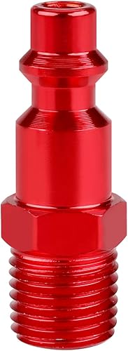 Miniatura 4 de WYNNsky Kit de acoplador y enchufe de aire NPT de 14 pulgadas, acoplador de aire unviersal AMT con 4 piezas de tapones de aire tipo IM, juego de