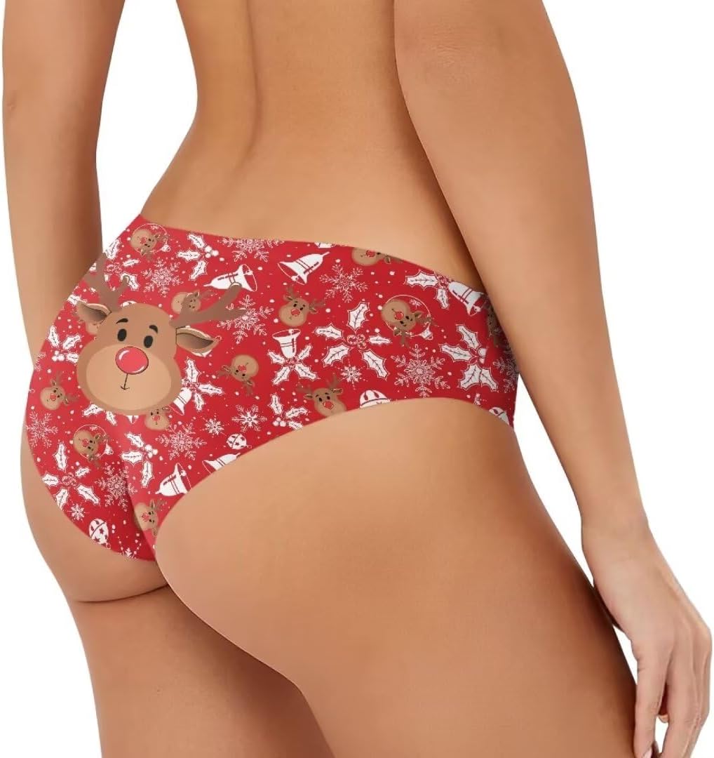 Christmas Women's Briefs Low Waisted Underwear Soft Breathable Panties - Image 5