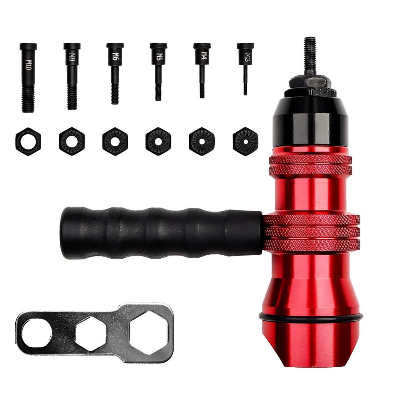 Apglsxy Rivet Nut Adapter Time Saving Electric Rivet Drill Adapter For Car Repair Home Assembly Projects