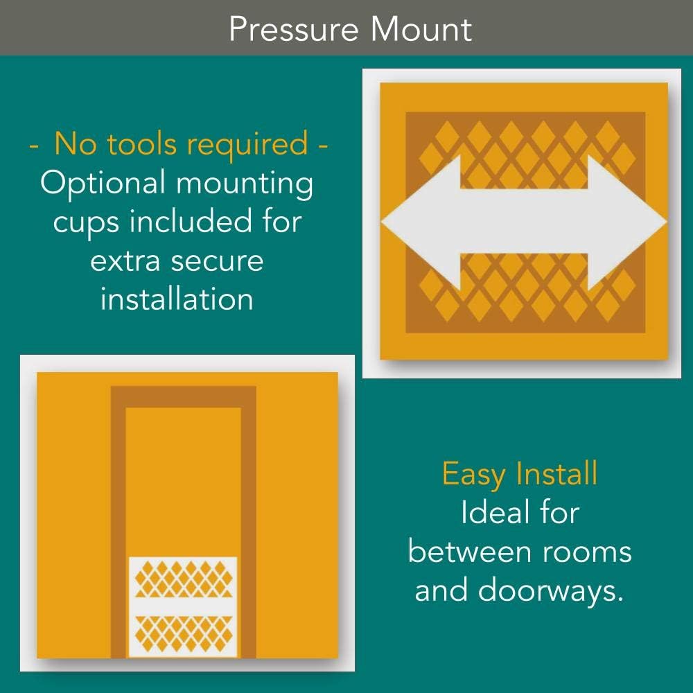 Review Discount North States MyPet 38 Wide Petgate Passage: Choose Between 36 or 42 Tall. Secure Gate with Small Lockable Pet Door. Pressure Mount. Fits 29.8 - 38 Wide (Bronze)