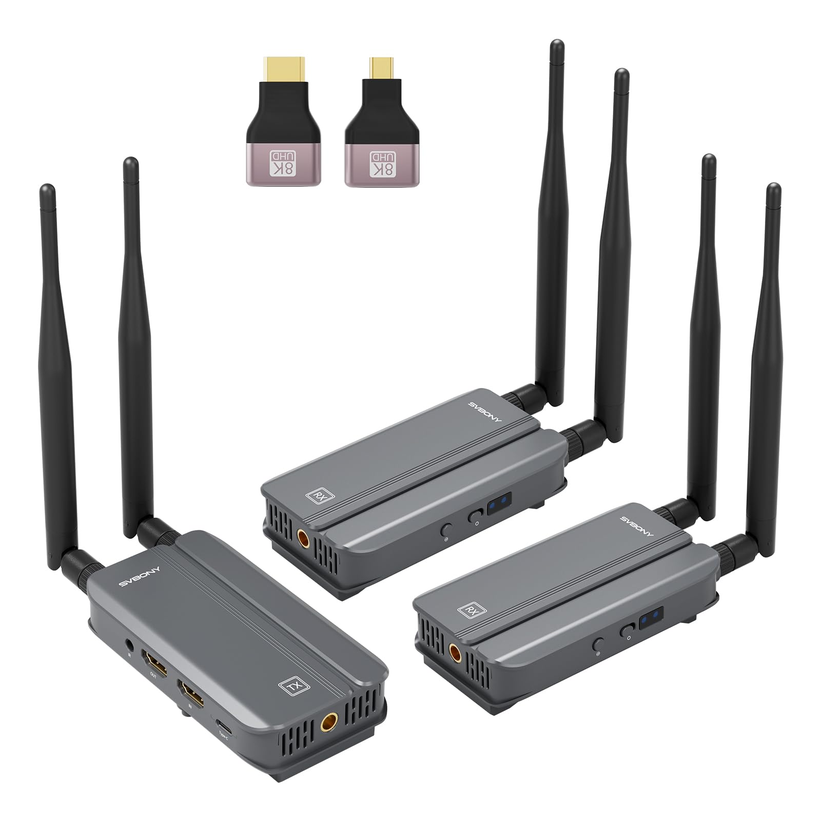 Amazon.com: Wireless HDMI Transmitter and 2 Receiver,1080P60fps