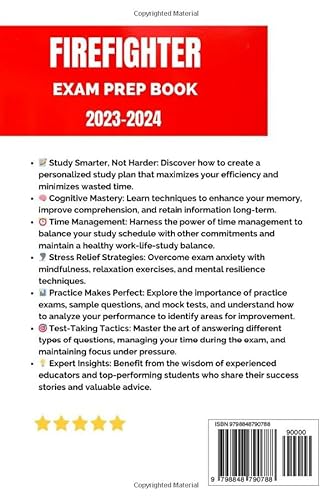 Independently Published Wright, Sandra Firefighter Exam Prep Book 2023-2024: Study Guide With Test-Taking Strategies thumb #1