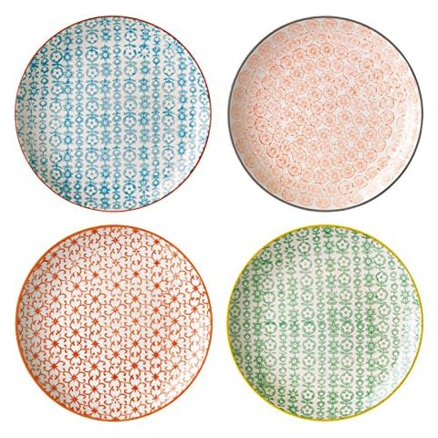 Bloomingville Teller Carla Express Retro Dessertteller Vintage Frühstücksteller Kuchenteller ø 20 cm Cover