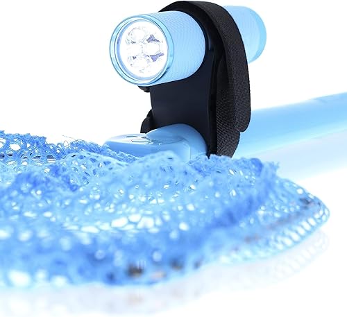 Miniatura 10 de Caza cangrejos y bichos, linterna a prueba de agua, brazalete LED brillante, Red flotante de plástico, aro de acero inoxidable de 8 pulgadas