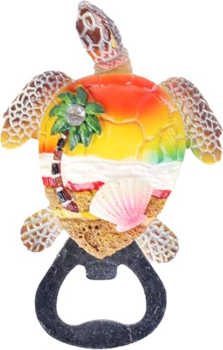 Abridor de cerveza magnético náutico (tortuga con concha)