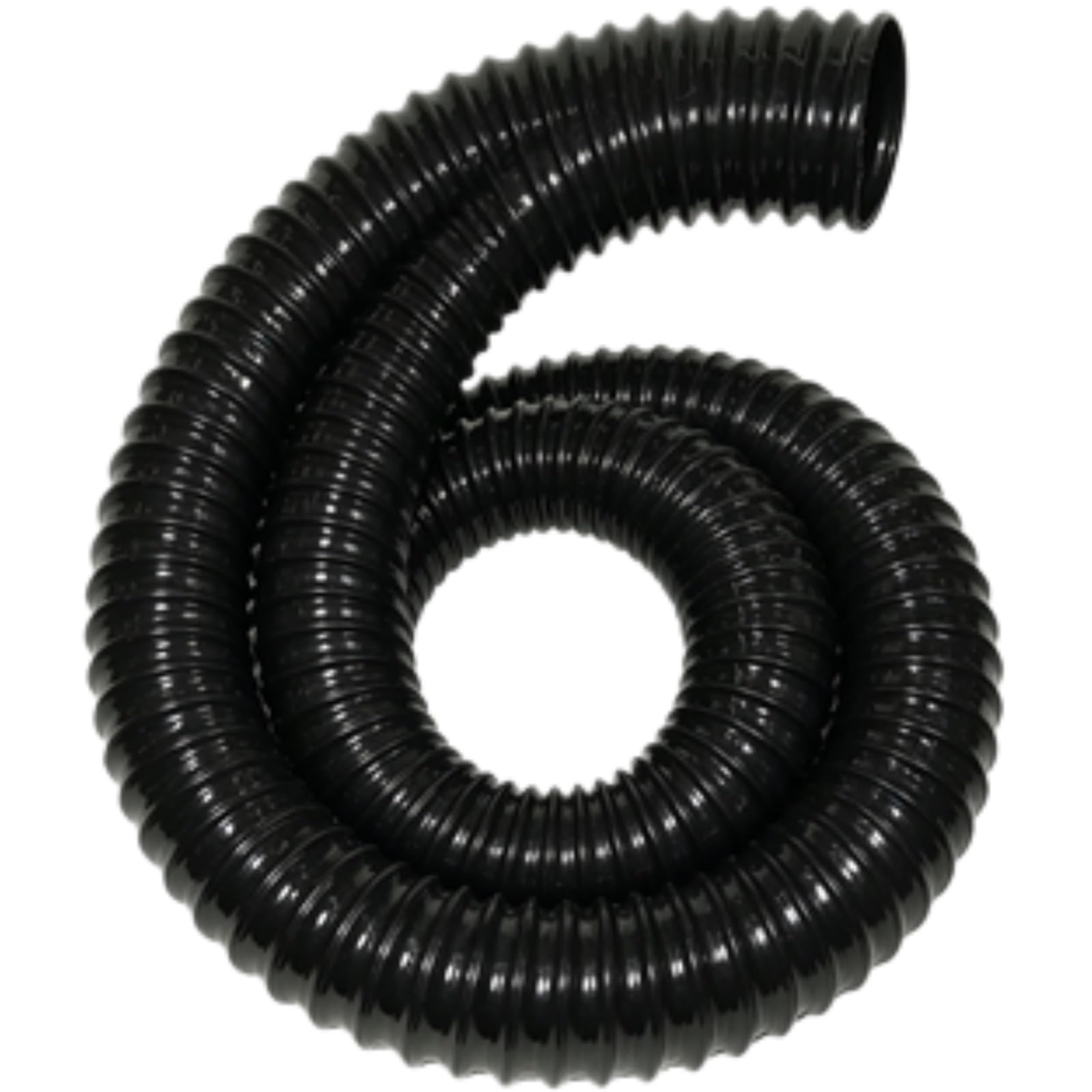 Black PU Collection Hose 60mm ID 1m Length 0.63-2mm for Inrial Vacuum Extractor(0.93mm)