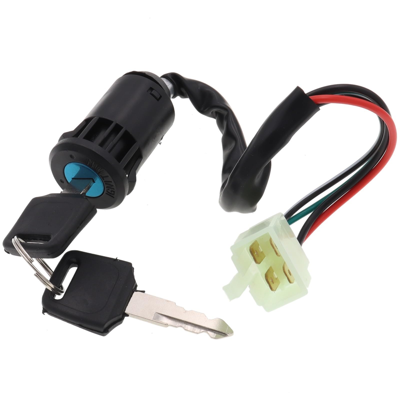 Interruptor de llave de motocicleta 1 Uds 2/4 cables pines interruptor de arranque llave de bloqueo para ATV Go Kart Scooter motocicleta ETC